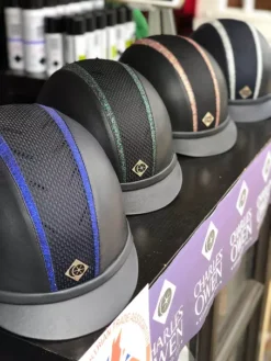 Charles Owen My AYR8 Plus Trim Riding Hat Special Order Item -Finest Equestrian Supplies sparkly trim 3 1 8 png