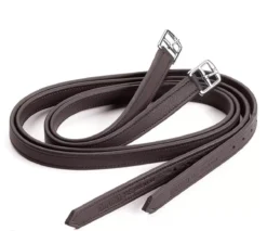 Equipe Emporio Non Stretch Stirrup Leathers ST06 -Finest Equestrian Supplies st06 stirrupleathers brn 1 jpg