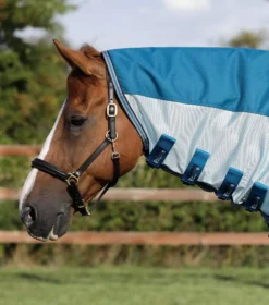 Premier Equine Stay-Dry Mesh Air Fly Rug With Surcingles -Finest Equestrian Supplies stay dry mesh air fly rug with surcingles blue 2 7 jpg
