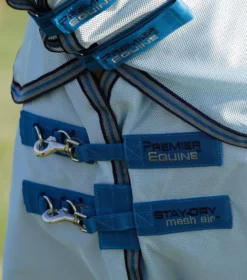 Premier Equine Stay-Dry Mesh Air Fly Rug With Surcingles -Finest Equestrian Supplies stay dry mesh air fly rug with surcingles blue 3 8 jpg