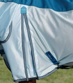 Premier Equine Stay-Dry Mesh Air Fly Rug With Surcingles -Finest Equestrian Supplies stay dry mesh air fly rug with surcingles blue 4 6 jpg