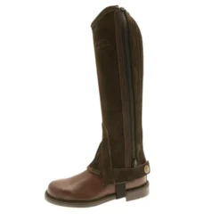 Tuffa Suede Half Chaps Adults -Finest Equestrian Supplies suede half chaps brown 2 1 2 jpg