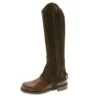 Tuffa Suede Half Chaps Adults -Finest Equestrian Supplies suede half chaps brown 2 1 4 jpg