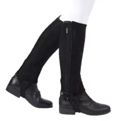 Dublin Suede Half Chaps II Adults -Finest Equestrian Supplies suede half chaps ii black 1 3 1 jpg