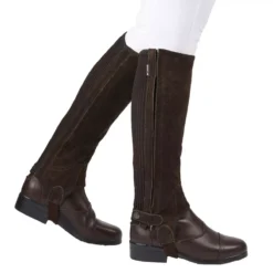 Dublin Suede Half Chaps II Adults -Finest Equestrian Supplies suede half chaps ii brown 1 5 jpg