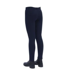 Dublin Supa-Fit Zip Up Knee Patch Jodhpurs Childs -Finest Equestrian Supplies supa fit zip up knee patch jodhpurs childs navy 2 2