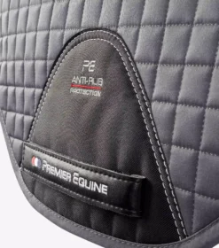 Premier Equine Close Contact Tech Grip Pro Anti Slip Saddle Pad Gp Jump Square -Finest Equestrian Supplies tech grip pro anti slip gp jump square grey 5 1 jpg