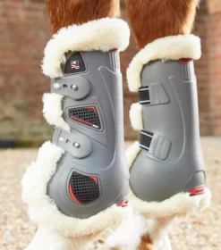Premier Equine Techno Wool Tendon Boots -Finest Equestrian Supplies techno wool tendon boot grey 3 1 jpg