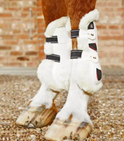 Premier Equine Techno Wool Tendon Boots -Finest Equestrian Supplies techno wool tendon boots white 2 jpg