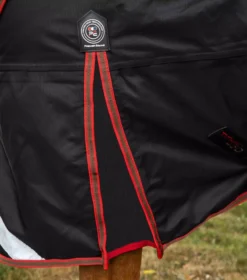 Premier Equine Titan 450g Turnout Rug With Snug-Fit Neck Cover -Finest Equestrian Supplies titan 450 turnout rug black 3 1 jpg