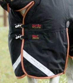 Premier Equine Titan Storm 450g Combo Turnout Rug With Snug-Fit Neck -Finest Equestrian Supplies titan storm 450 turnout rug black 3 1 2 jpg