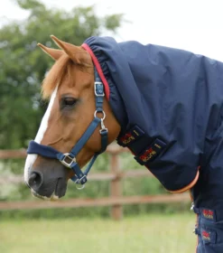 Premier Equine Titan Storm 450g Combo Turnout Rug With Snug-Fit Neck -Finest Equestrian Supplies titan storm 450 turnout rug navy 2 8 jpg