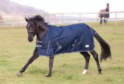 Rhinegold Torrent Lightweight Turnout Rug -Finest Equestrian Supplies torrent navy 1 12 jpg