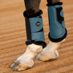 LeMieux Fleece Lined Brushing Boots Pair -Finest Equestrian Supplies tracyrobertson lmwinter2022 043 2 jpg