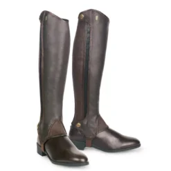Tredstep Deluxe Half Chaps -Finest Equestrian Supplies tredstep deluxe half chaps brown 10 png