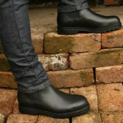 Tuffa Trojan Safety Boots -Finest Equestrian Supplies trojan saftey boots black 3 9 jpg