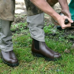 Tuffa Trojan Safety Boots -Finest Equestrian Supplies trojan saftey boots brown 2 4 jpg