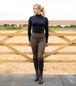 Premier Equine Virtue Ladies Full Seat Gel Riding Breeches -Finest Equestrian Supplies virtue ladies breeches olive 8 5 jpg