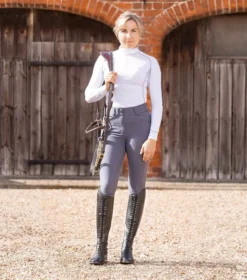 Premier Equine Virtue Ladies Full Seat Gel Riding Breeches -Finest Equestrian Supplies virtue ladies full seat gel riding breeches anthracite 3 jpg