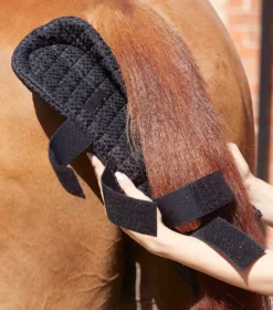 Premier Equine Waffle Quilted Double Locking Tail Guard -Finest Equestrian Supplies waffle quilted double locking tail guard black 2 1 jpg