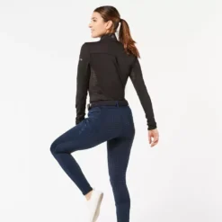 Dublin Warm It Thermodynamic Riding Tights -Finest Equestrian Supplies warmitnavy4 4 jpg